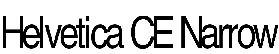 Helvetica CE Narrow Font Download Free